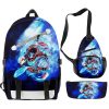 3D Printed Anime Pirate Backpack Set Diagonal Zipper Backpack Single Shoulder Bag Pen Bag One Piece 5 - One Piece AU Store