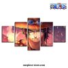 5 pieces handsome one piece portgas d ace canvas wall art 420 - One Piece AU Store