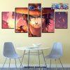 5 pieces handsome one piece portgas d ace canvas wall art 743 - One Piece AU Store