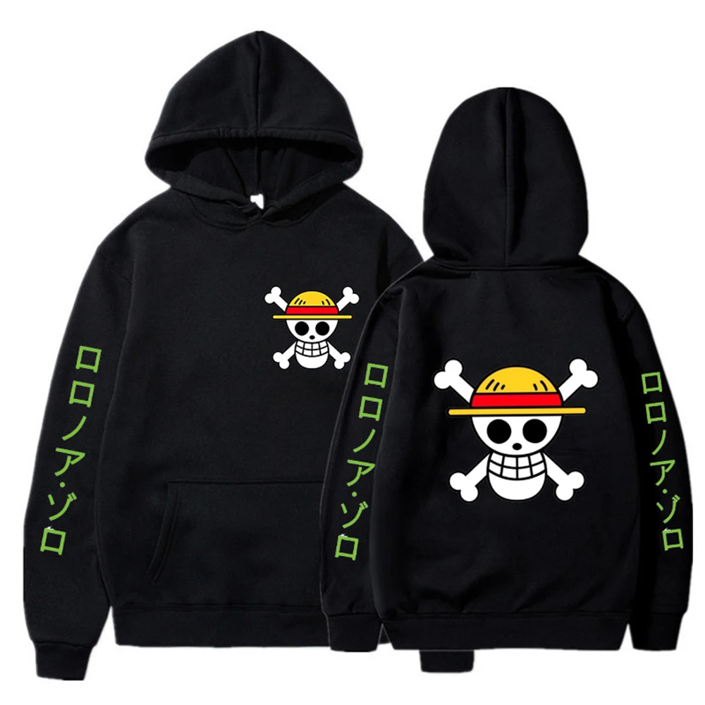 Anime Hoodie Graphic Luffy Hoodies Spring and Autumn Long Sleeve Sweatshirts Streetwear Y2k Sweatshirt Casual Loose 28 - One Piece AU Store