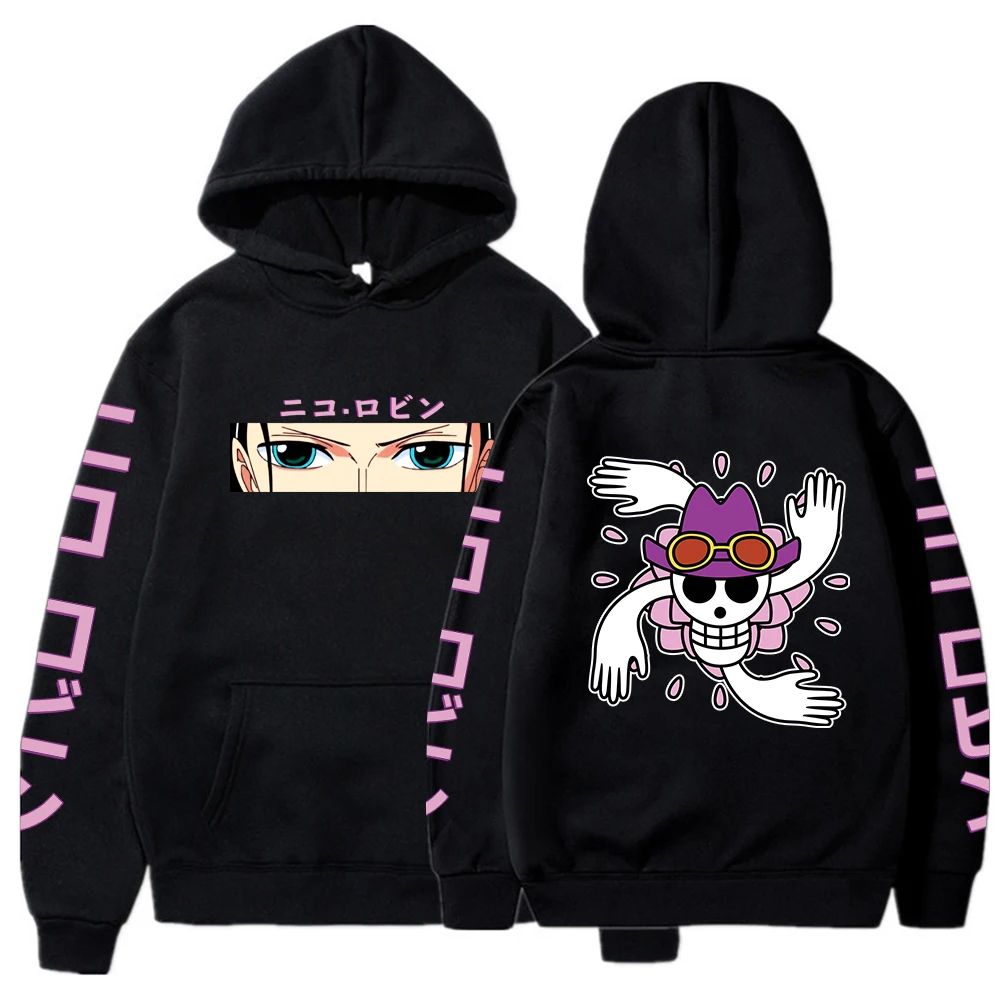 Anime Hoodie Robin Nico Sweatshirts Cozy Tops Sudadera Felpa Moletom - One Piece AU Store