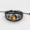 Anime One Piece Cosplay Charm Bracelet Luffy Zoro Chopper Robin Time Gem Leather Beaded Bracelets for 4 - One Piece AU Store