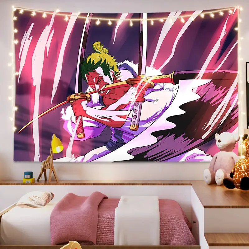 Anime One Piece Kaidou Monkey D Luffy Roronoa Zoro Children Room Super Cool Handsome Background Decorative 5 - One Piece AU Store