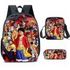 Bandai One Piece Cartoon Shoulder backpack Anime backpack bag Luffy fashion School Bag Cosplay Bookbag Three - One Piece AU Store