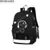 Brand Men Luminous Backpacks USB Charge Backpack Anti theft Computer Bags School Casual Travel Canvas Backpack - One Piece AU Store