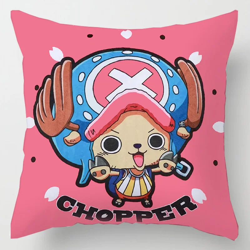 Hot Anime One Piece Figure Toys Roronoa Zoro Tony Chopper Nami Printed Pillows Cover Birthday Party 13 - One Piece AU Store