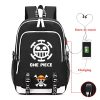 Hot Japan ONE P PIECEs Luffy USB Charging Backpack Boys Girls Large Capacity Travel Bag Multifunctional - One Piece AU Store