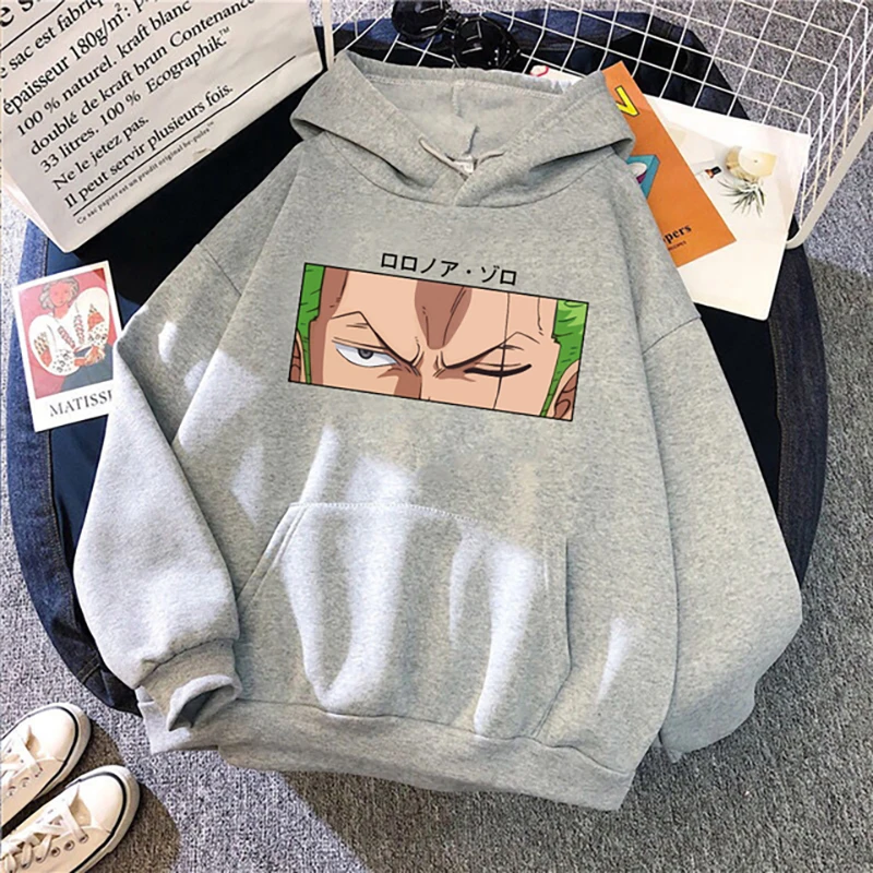 Hot Roronoa Zoro Eyes Printed Hoodies New Unisex ONE PIECE Anime Hoody Cloth Harajuku Streetwear Cool - One Piece AU Store