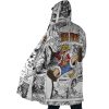 Luffy Gear 5 Comic Panels OP AOP Hooded Cloak Coat SIDE Mockup - One Piece AU Store