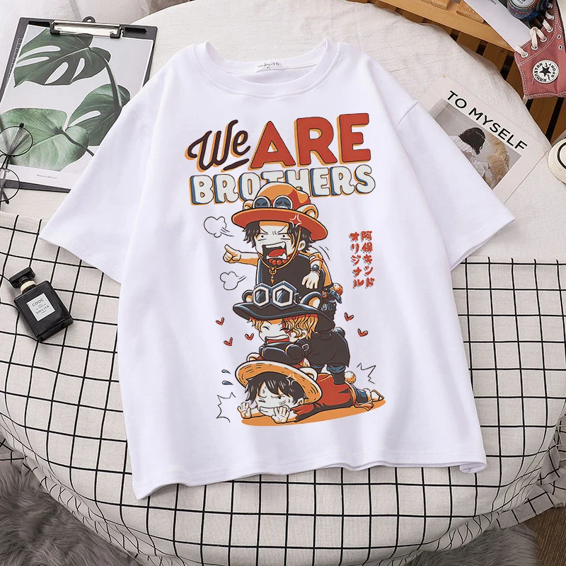 Men T Shirt Anime One Piece Luffy Fashion Super Cool Print Short Sleeve Oversized T shirt - One Piece AU Store