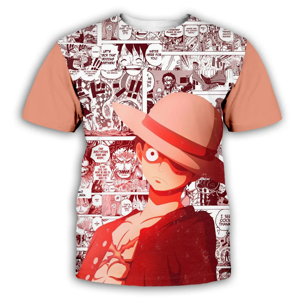 New Anime One Piece Luffy Fashion Kids Boy Girl Children T Shirt 3D Casual Summer Men 1 - One Piece AU Store