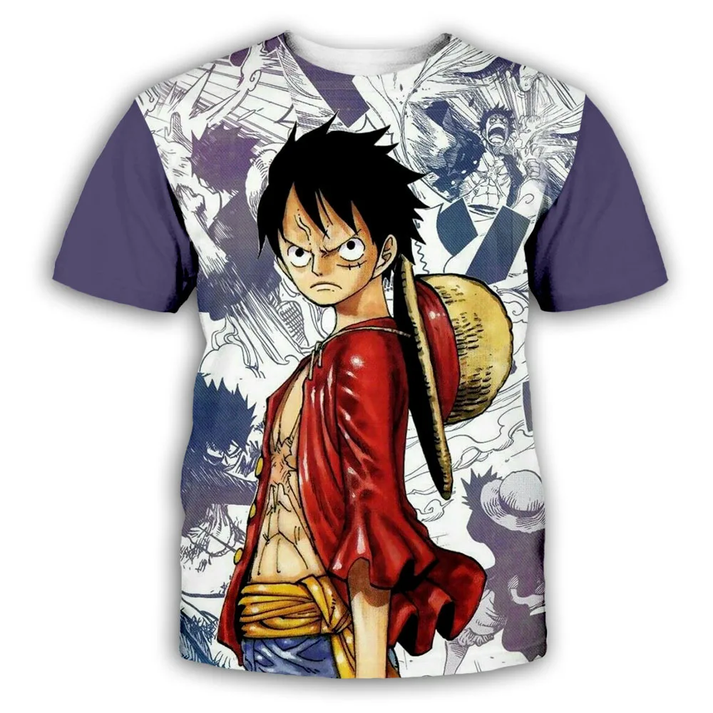 New Anime One Piece Luffy Fashion Kids Boy Girl Children T Shirt 3D Casual Summer Men 3 - One Piece AU Store