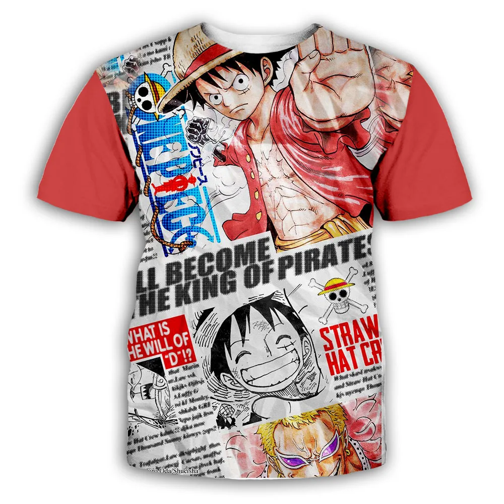 New Anime One Piece Luffy Fashion Kids Boy Girl Children T Shirt 3D Casual Summer Men 4 - One Piece AU Store