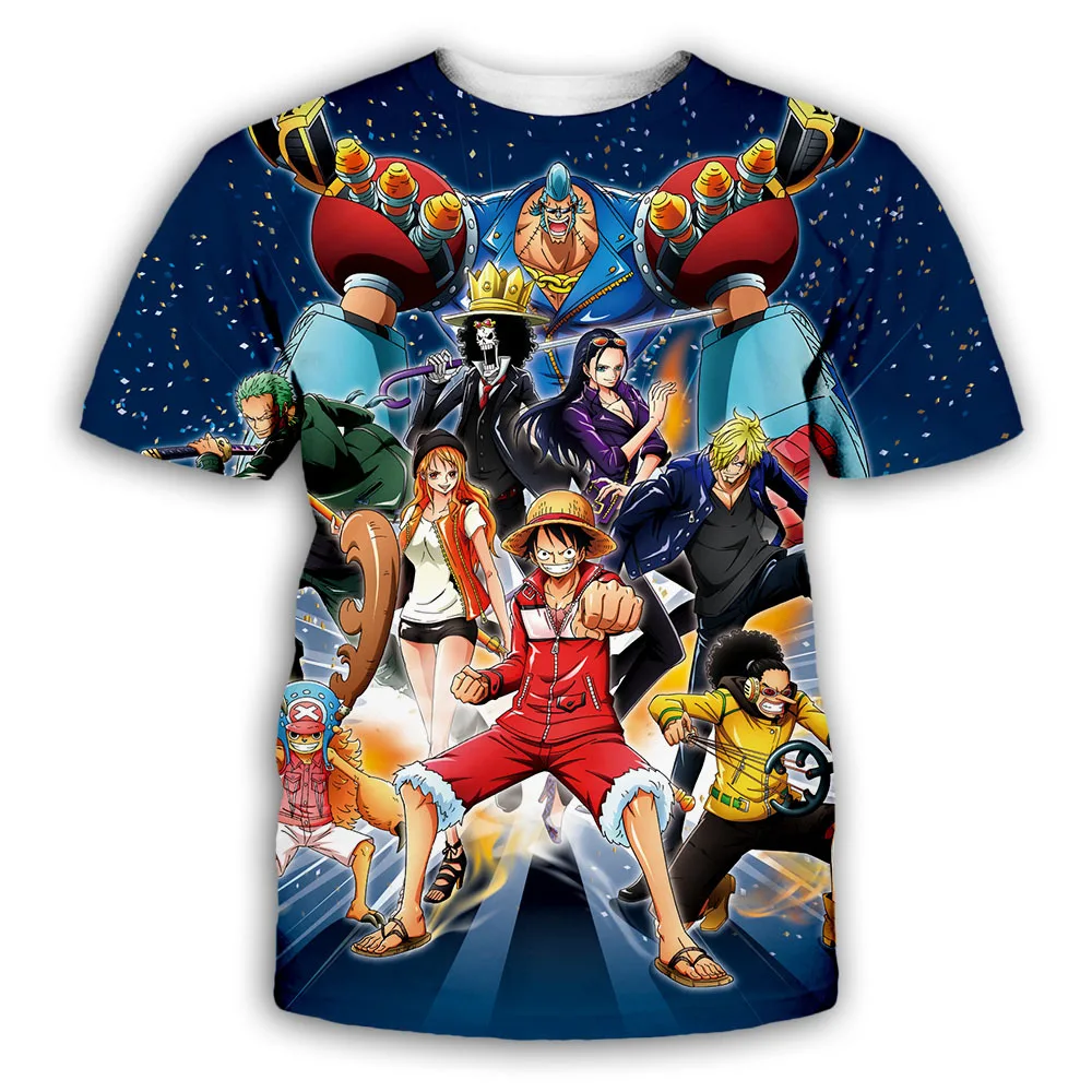 New Anime One Piece Luffy Fashion Kids Boy Girl Children T Shirt 3D Casual Summer Men 8 - One Piece AU Store