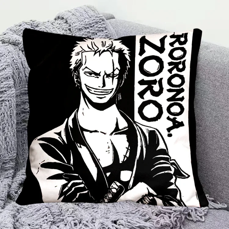 New Cartoon Cushion One Piece Luffy Zoro Nami Usopp Chopper Robin Peripheral Anime Fashion Children Couple 2 - One Piece AU Store