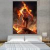 One Piece Angry Realistic Ace Fire Fist Revenge 1pc Wall Art 1 - One Piece AU Store