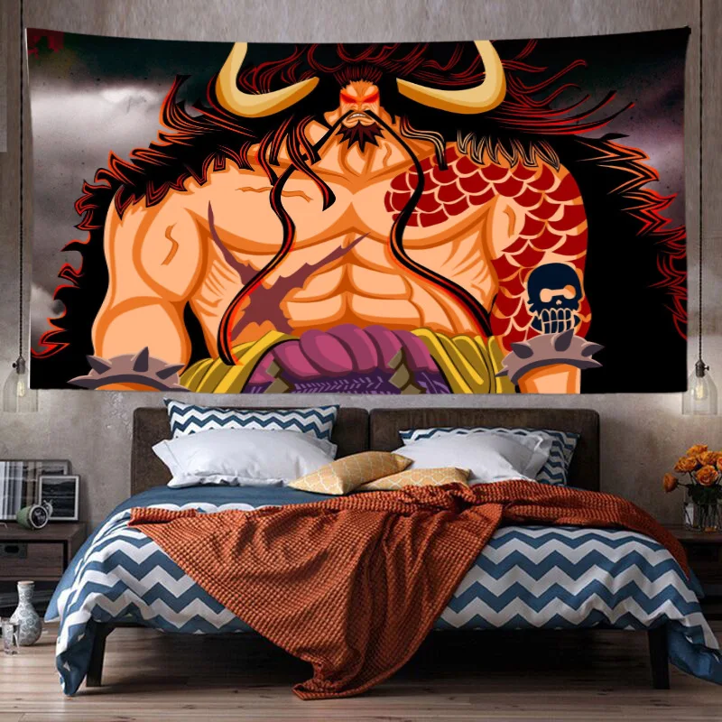 One Piece Edward Newgate Sanji Decorative Hanging Cloth Oversized Decorative Tapestry Bedside Background Wall Bedroom Decoration 5 - One Piece AU Store