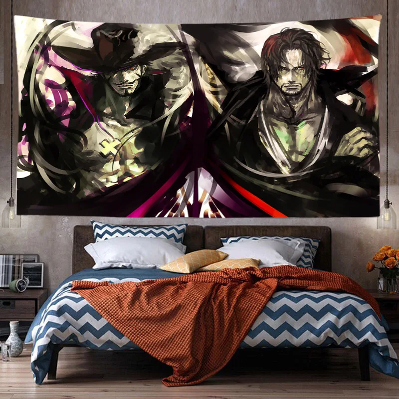 One Piece Edward Newgate Sanji Decorative Hanging Cloth Oversized Decorative Tapestry Bedside Background Wall Bedroom Decoration 9 - One Piece AU Store