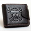 One Piece Men Boys Luffy Wallet Monkey D Luffy Straw Hat Pirates Anime Skull Wallet Purse - One Piece AU Store