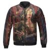 One Piece Nami And Usopp Awesome Fan Art Bomber Jacket Front - One Piece AU Store