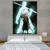 One Piece Roronoa Zoro Swordsman Silhouette 1pc Canvas Print 1 - One Piece AU Store