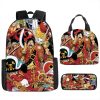 Three piece Set of One Piece Surrounding Luffy Backpack Primary and Secondary School School Bag Children 5 - One Piece AU Store