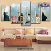 cute 5 pieces one piece team canvas wall art 793 - One Piece AU Store