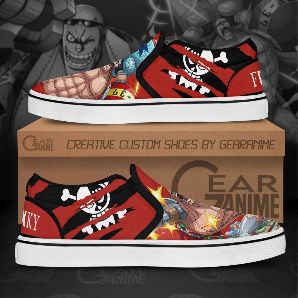 franky one piece slip ons gearanime 1 - One Piece AU Store