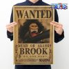 one piece brook wanted kraft paper poster 241 - One Piece AU Store