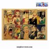 one piece character profile kraft paper poster 314 - One Piece AU Store