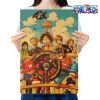 one piece luffy team kraft paper poster 260 - One Piece AU Store