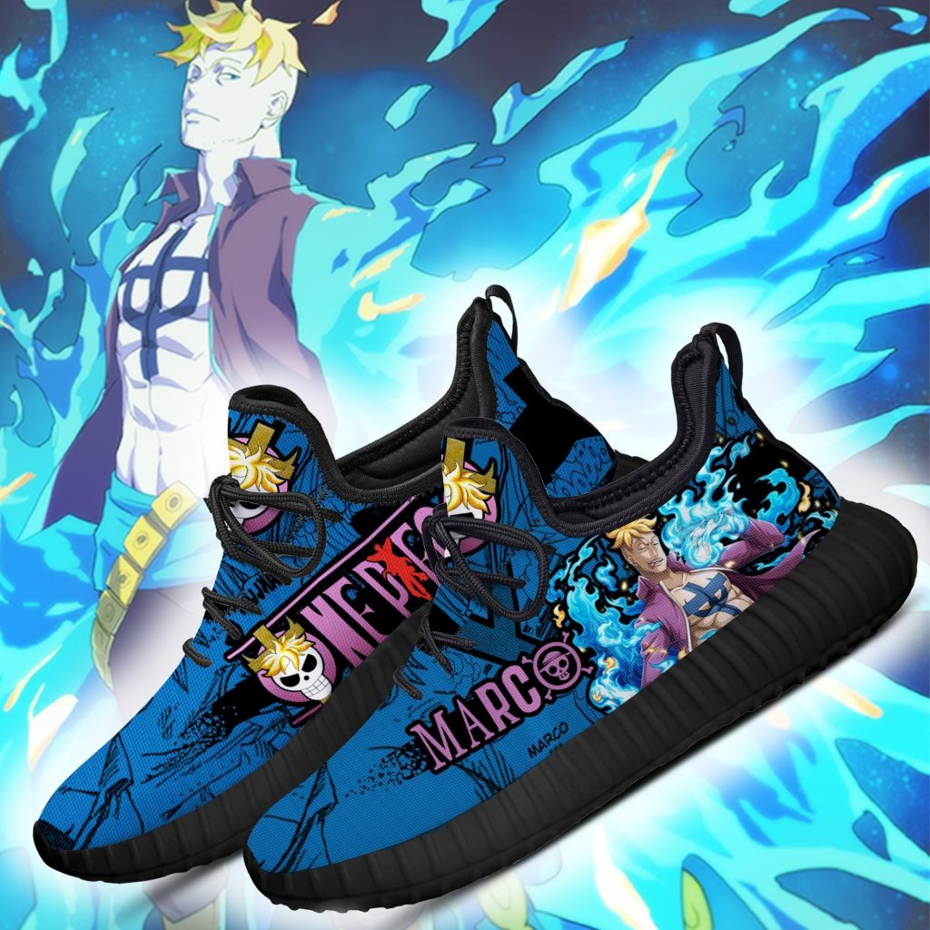 one piece marco reze shoes custom one piece anime sneakers gearanime 2 - One Piece AU Store