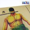 one piece roronoa zoro three sword kraft paper poster 925 - One Piece AU Store