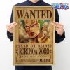 one piece roronoa zoro wanted kraft paper poster 403 - One Piece AU Store