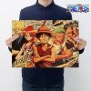 one piece team kraft paper poster 608 - One Piece AU Store